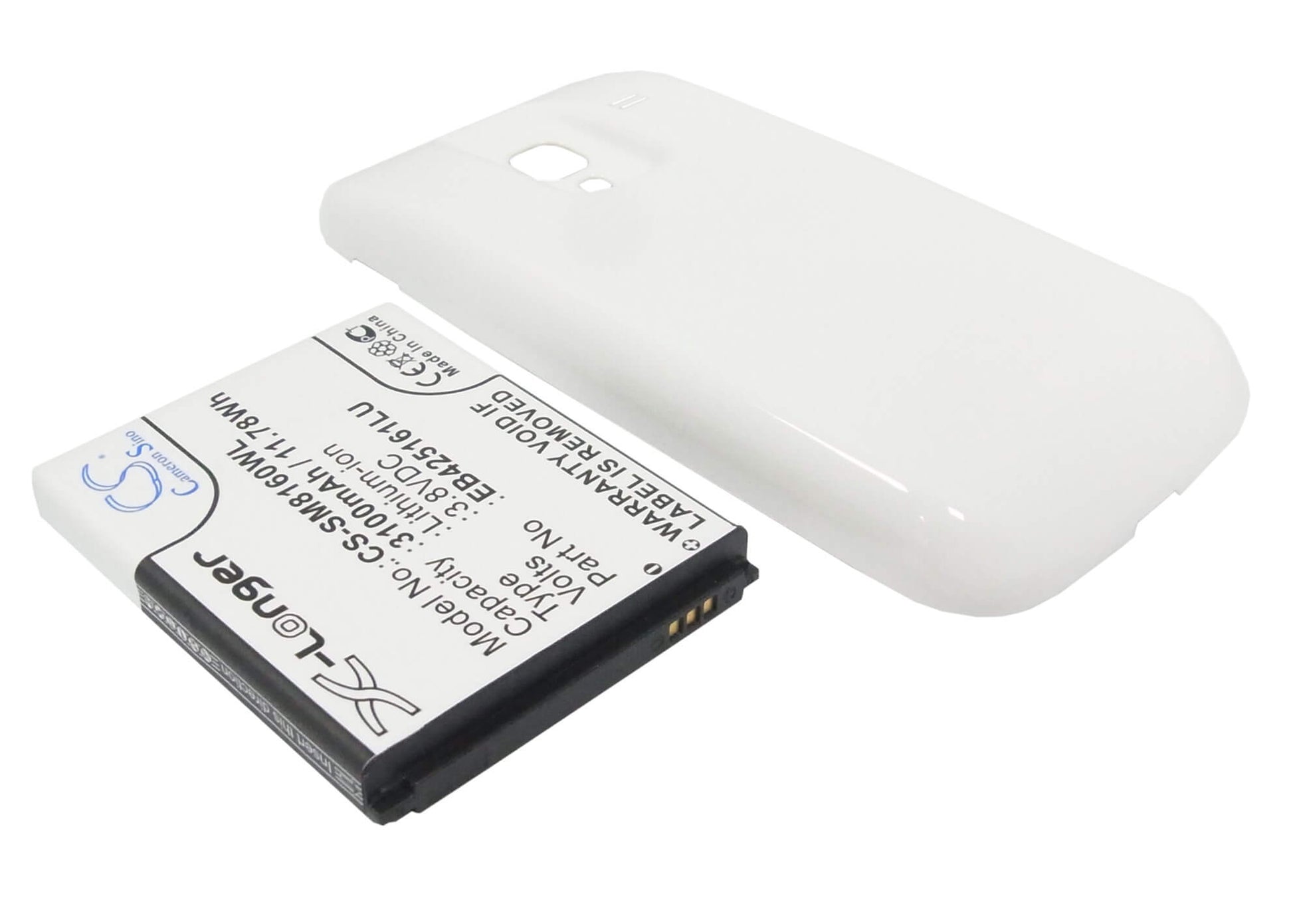 3.8V, 3500mAh, Li-ion Battery fits Samsung, Galaxy Ace 2, Gt-i8160, 13.3Wh