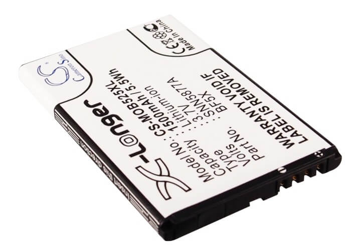 3.7V, 1500mAh, Li-ion Battery fits Motorola, Bravo, Defy, 5.55Wh