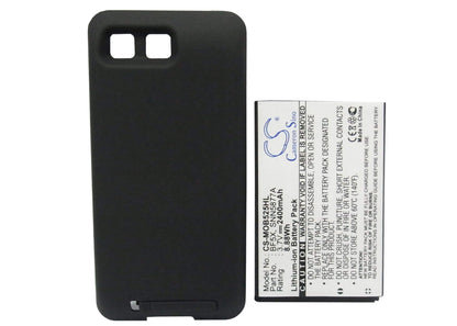 3.7V, 2400mAh, Li-ion Battery fits Motorola, Defy, Mb520, 8.88Wh