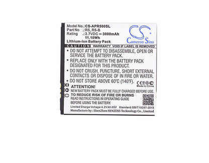 3.7V, 1400mAh, Li-ion Battery fits Archos, 45 Platinum, 5.18Wh