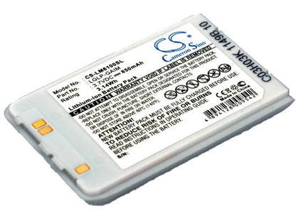 3.7V, 850mAh, Li-ion Battery fits Lg, G258, G259, 3.145Wh