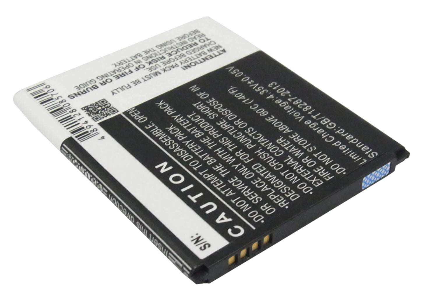 3.8V, 1500mAh, Li-ion Battery fits Samsung, Galaxy Ace 2, Galaxy Exhibit, 5.7Wh