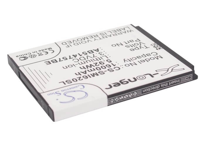 3.7V, 1600mAh, Li-ion Battery fits Samsung, Sgh-i620, Sgh-i640, 5.92Wh