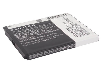 3.7V, 1600mAh, Li-ion Battery fits Samsung, Sch-i859, Sgh-i728a, 5.92Wh
