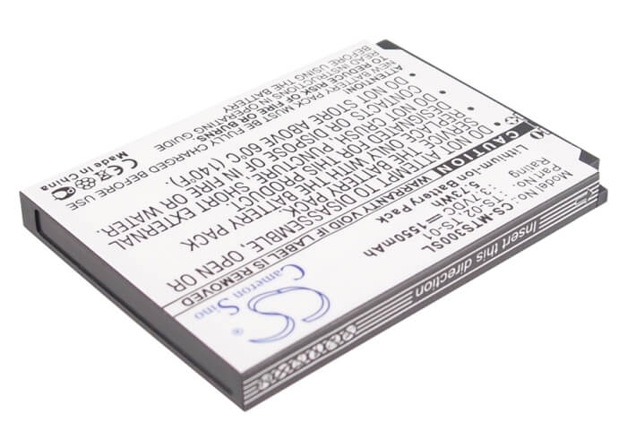 3.7V, 1550mAh, Li-ion Battery fits Seals, Ip68 Water Proof, Ip68 Water&dush Proof, 5.735Wh