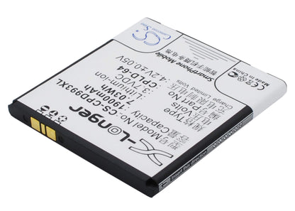 3.7V, 1900mAh, Li-ion Battery fits Coolpad, 9930, W702, 7.03Wh