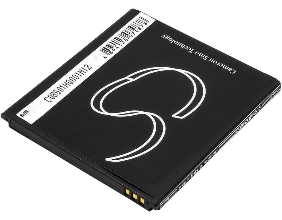 3.7V, 1600mAh, Li-ion Battery fits Zte, N909, U818, 5.92Wh