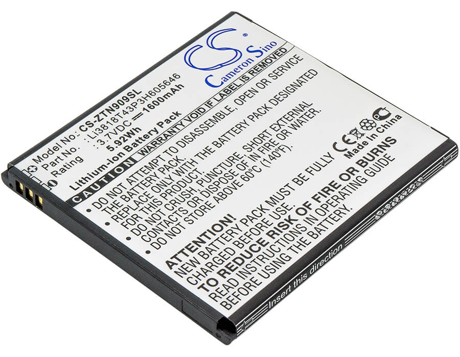 3.7V, 1600mAh, Li-ion Battery fits Srf, Startrall 4, 5.92Wh