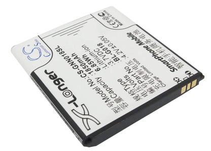 3.7V, 1850mAh, Li-ion Battery fits Fly, C700, C800, 6.845Wh