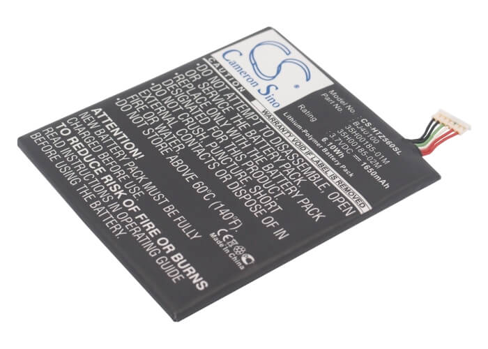 3.7V, 1650mAh, Li-Polymer Battery fits T-mobile, Pj40110, Ville, 6.105Wh