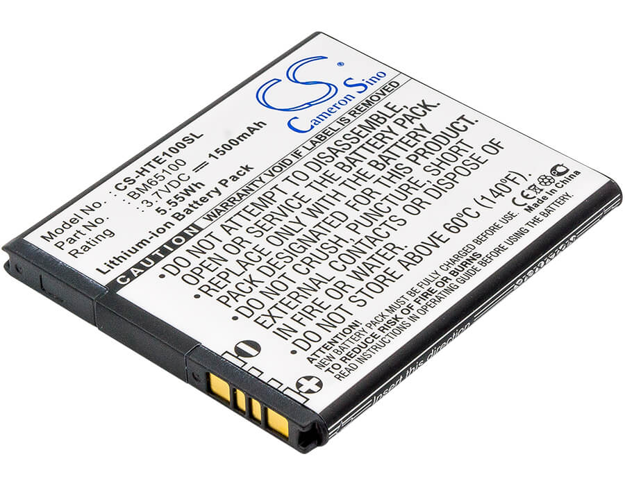 3.7V, 1500mAh, Li-ion Battery fits Htc, 0pcv200, 0po100, 5.55Wh