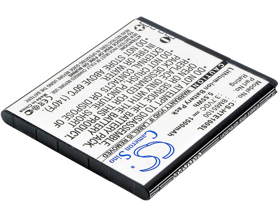 3.7V, 1500mAh, Li-ion Battery fits Htc, 0pcv200, 0po100, 5.55Wh