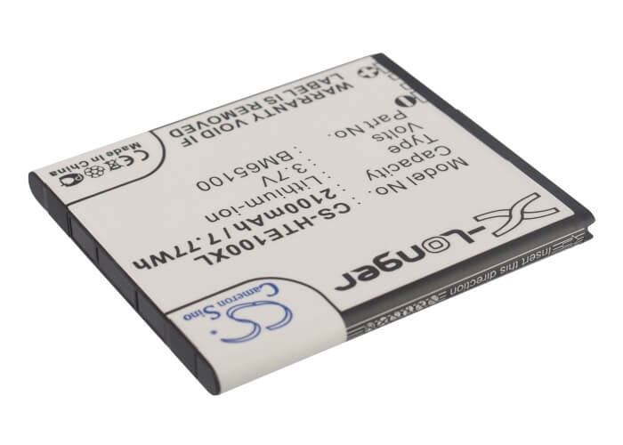 3.7V, 2100mAh, Li-ion Battery fits Htc, 0pcv200, 0po100, 7.77Wh