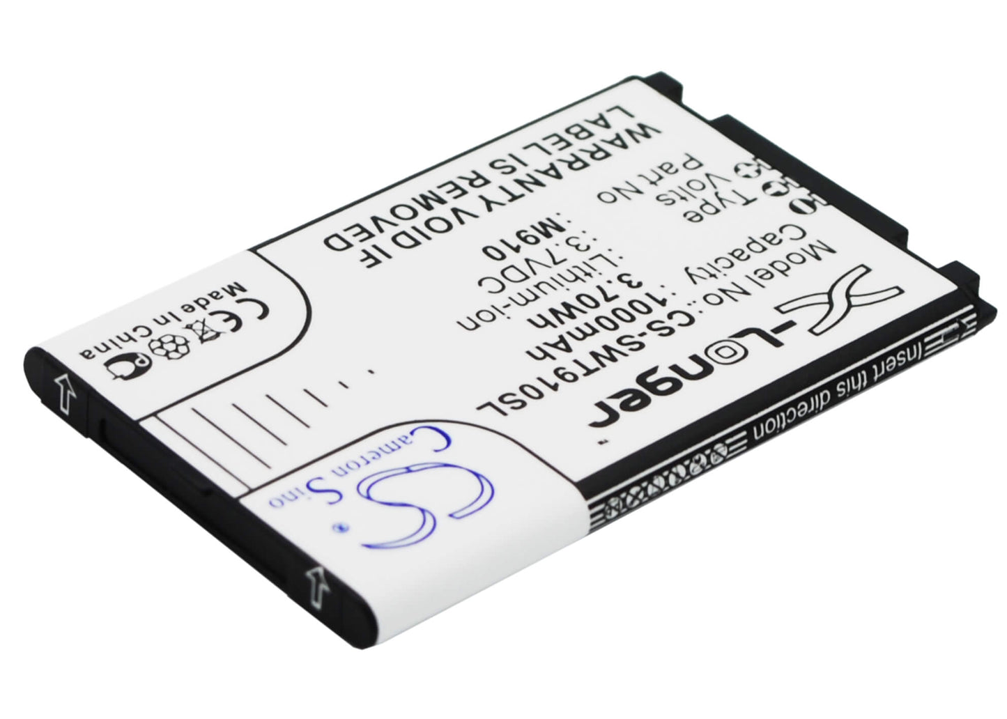 3.7V, 1000mAh, Li-ion Battery fits Switel, M910, 3.7Wh