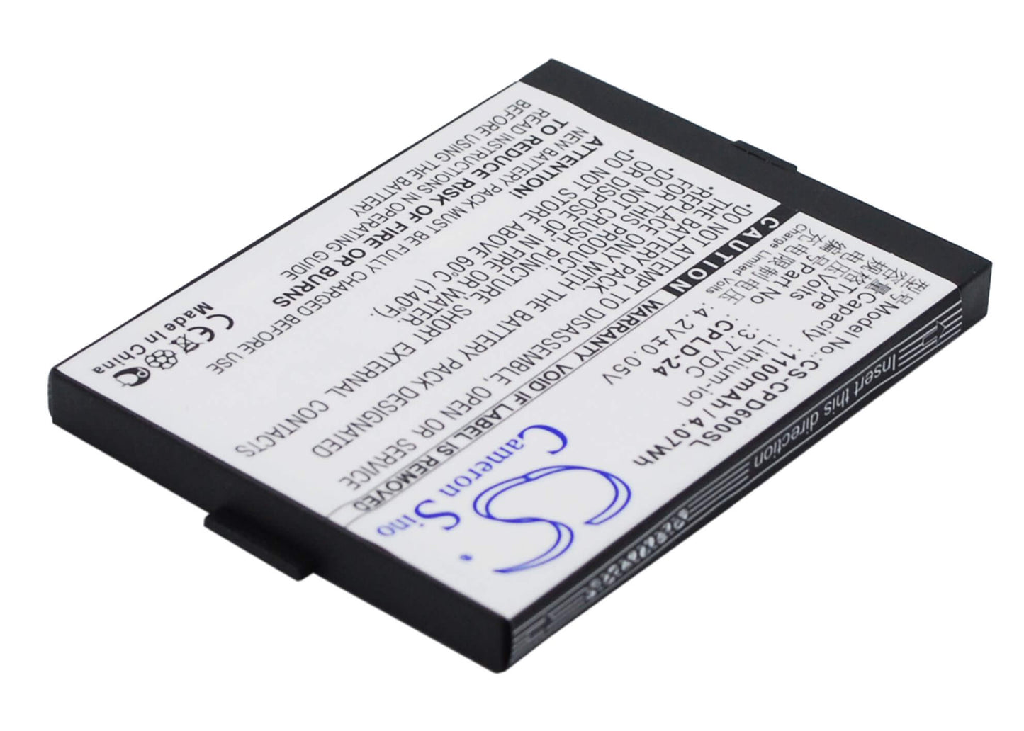 3.7V, 1100mAh, Li-ion Battery fits Coolpad, 2938, D60, 4.07Wh