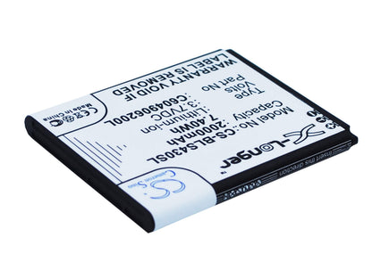3.7V, 2000mAh, Li-ion Battery fits Blu, D310, Dash 4.5, 7.4Wh