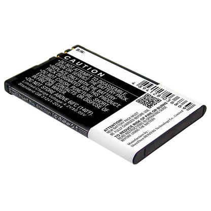 3.7V, 1200mAh, Li-ion Battery fits Nokia, 5230, 5800, 4.44Wh