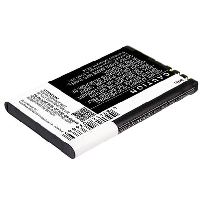3.7V, 1200mAh, Li-ion Battery fits Nokia, 5230, 5800, 4.44Wh
