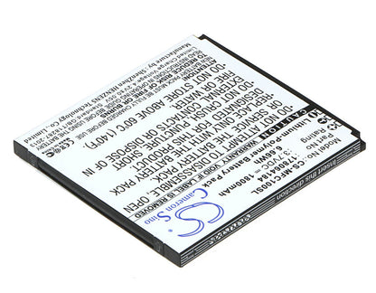 3.7V, 1800mAh, Li-Polymer Battery fits Mobiwire, Cygnus, 6.66Wh