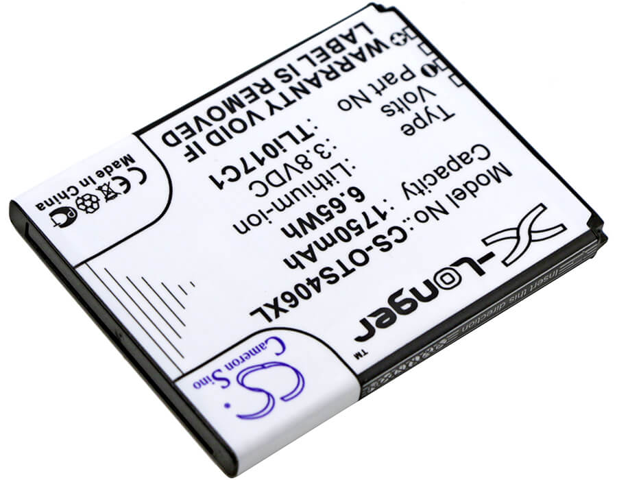 3.8V, 1750mAh, Li-ion Battery fits Greatcall, 4043sj, Flip 4053, 6.65Wh