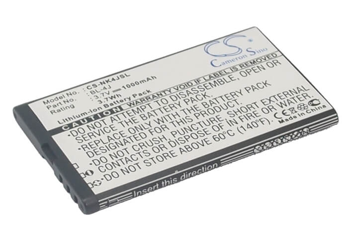 3.7V, 1000mAh, Li-ion Battery fits Nokia, C6, C6-00, 3.7Wh