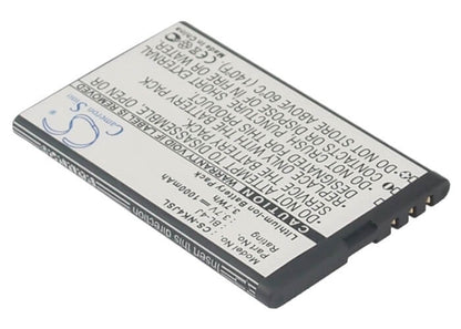 3.7V, 1000mAh, Li-ion Battery fits Nokia, C6, C6-00, 3.7Wh