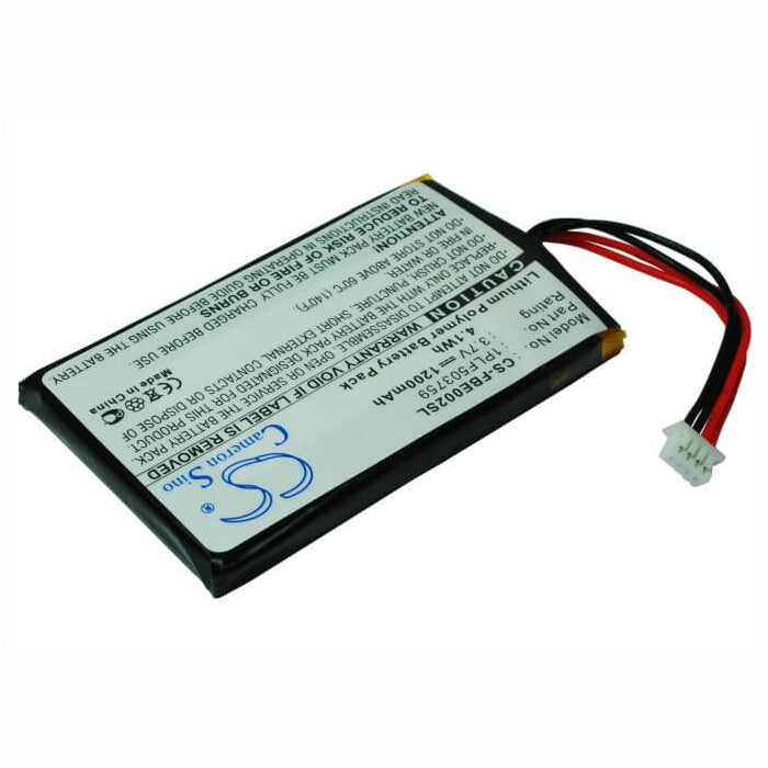 3.7V, 1200mAh, Li-Polymer Battery fits Fitage, Big Easy 2, 4.44Wh