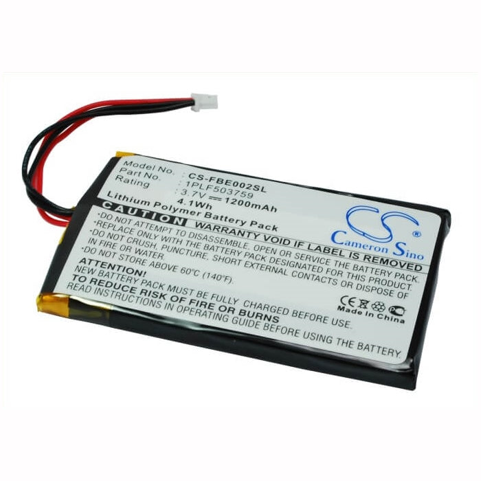 3.7V, 1200mAh, Li-Polymer Battery fits Fitage, Big Easy 2, 4.44Wh