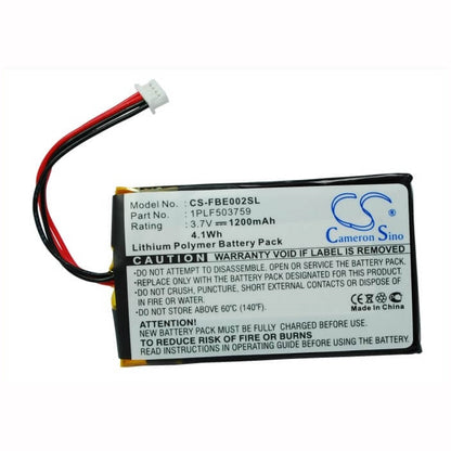 3.7V, 1200mAh, Li-Polymer Battery fits Fitage, Big Easy 2, 4.44Wh