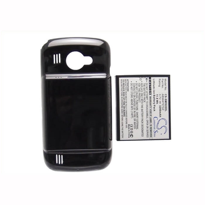 3.7V, 3200mAh, Li-ion Battery fits Samsung, Sch-i920, Sch-i920 Omnia Ii, 11.84Wh