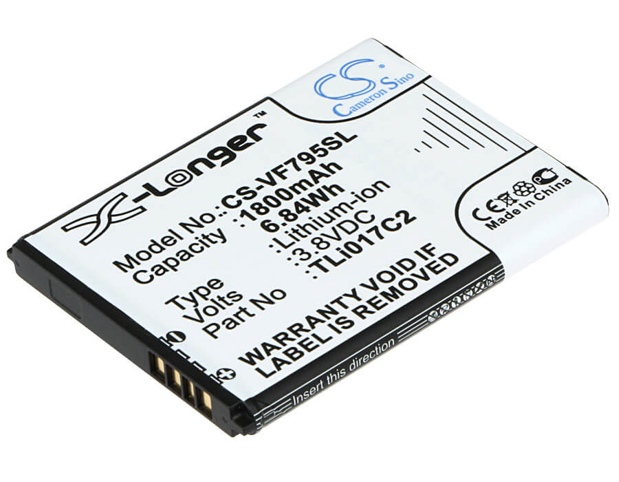 3.8V, 1800mAh, Li-ion Battery fits Vodafone, Smart Speed 6, Vf795, 6.84Wh