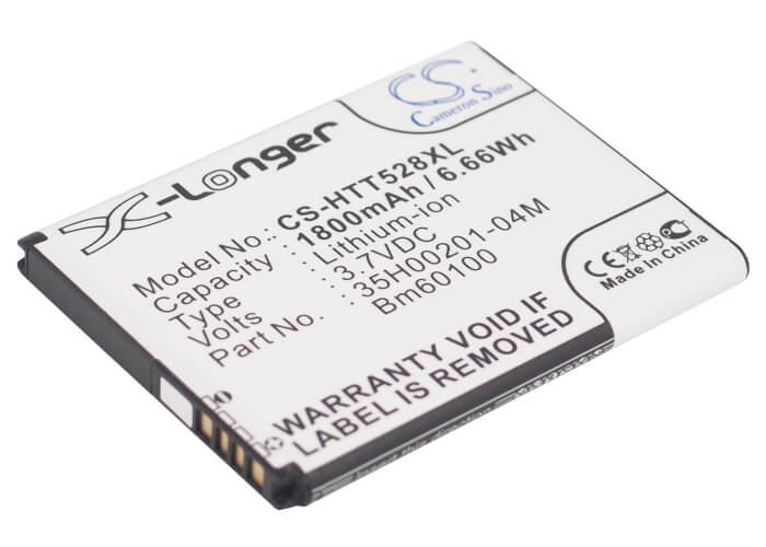 3.8V, 1800mAh, Li-ion Battery fits Htc, C520e, C525c, 6.84Wh