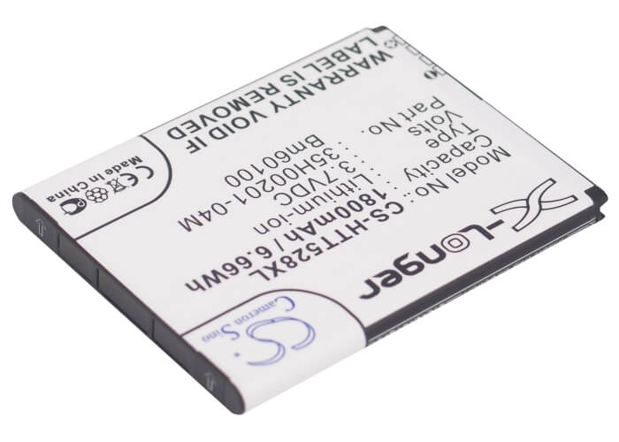 3.8V, 1800mAh, Li-ion Battery fits Htc, C520e, C525c, 6.84Wh
