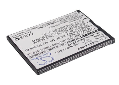 3.7V, 1250mAh, Li-ion Battery fits Nokia, 808, 808 Pureview, 4.625Wh