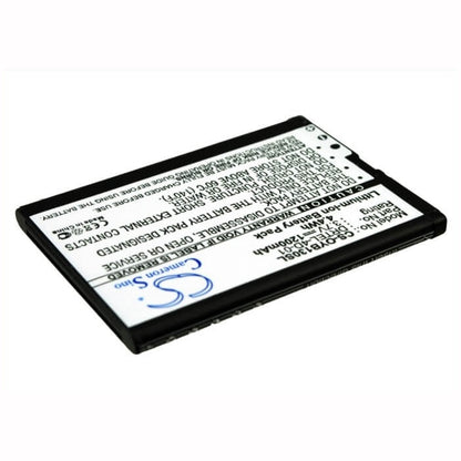 3.7V, 1200mAh, Li-ion Battery fits Olympia, Brio, 4.44Wh