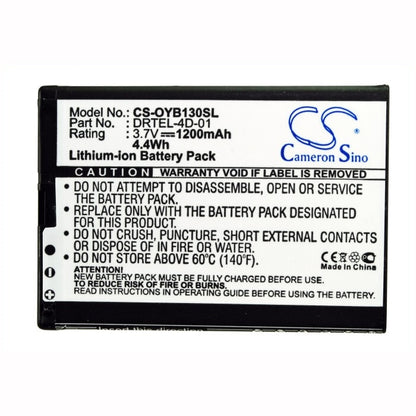 3.7V, 1200mAh, Li-ion Battery fits Olympia, Brio, 4.44Wh