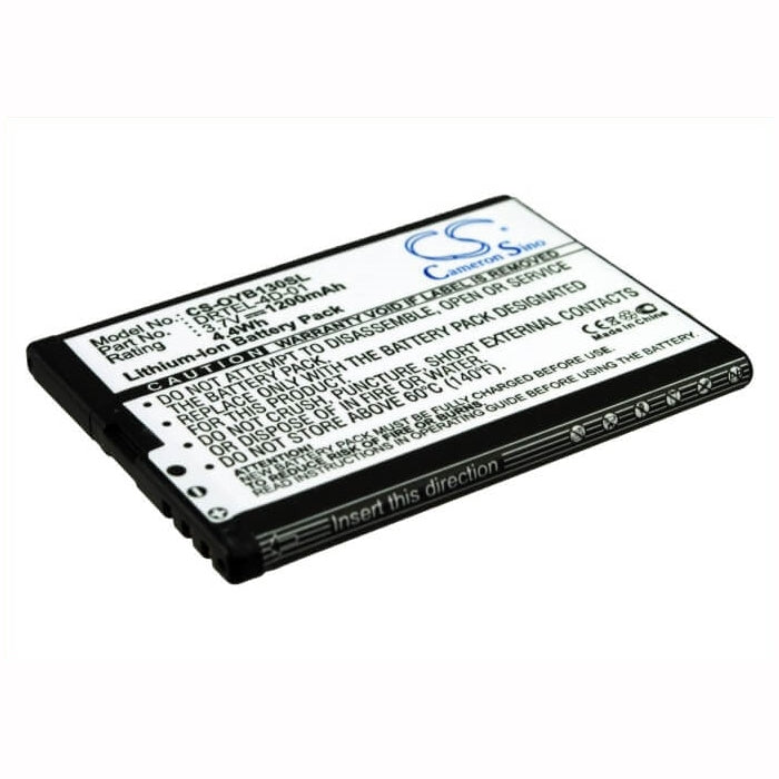3.7V, 1200mAh, Li-ion Battery fits Maxcom, Mm238, 4.44Wh