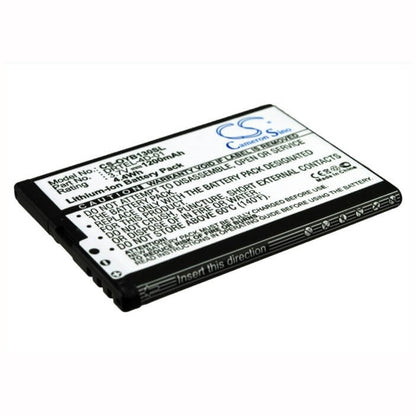3.7V, 1200mAh, Li-ion Battery fits Bea-fon, Sl320, T850, 4.44Wh