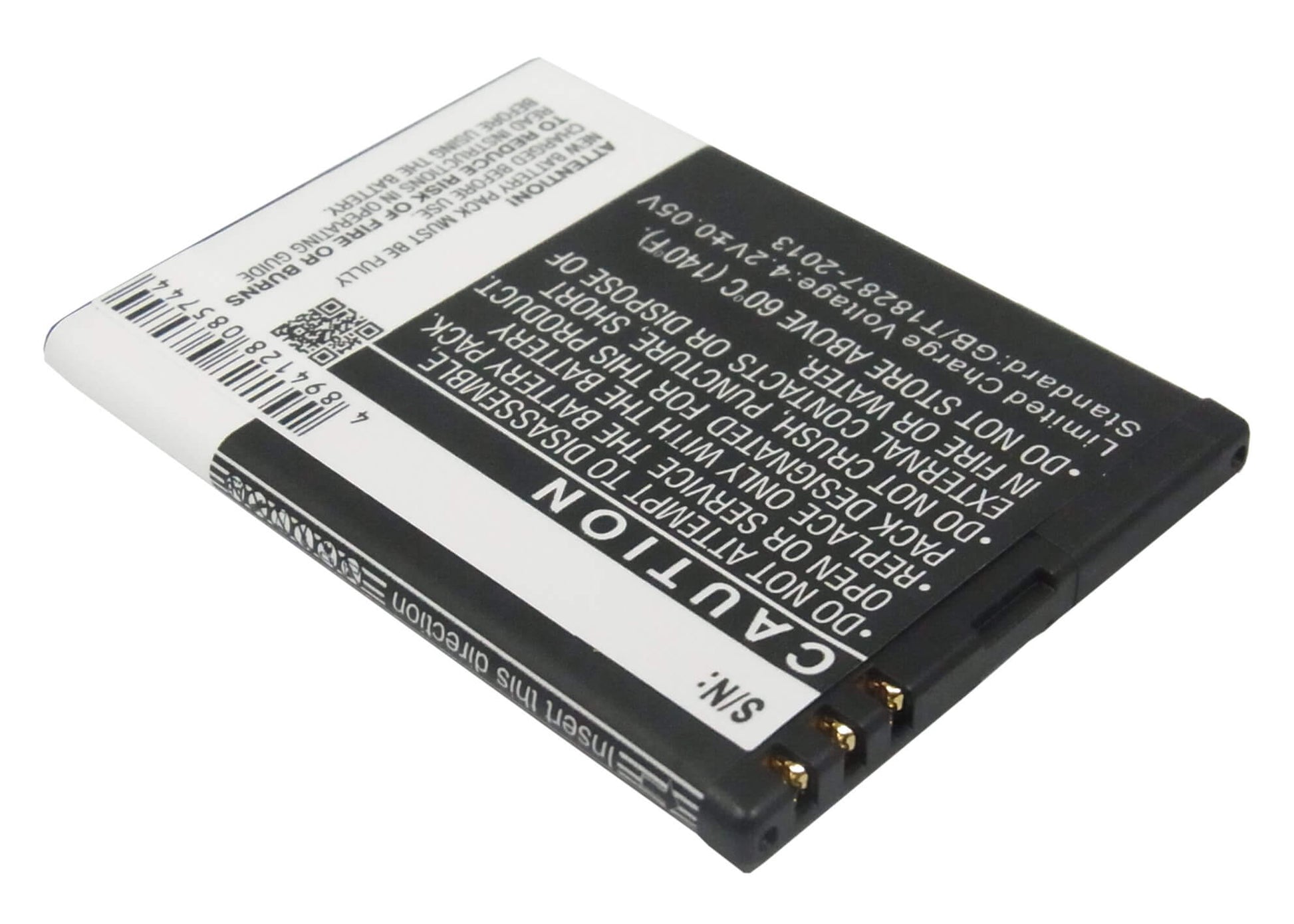 3.7V, 1300mAh, Li-ion Battery fits Brondi, Amico Chic, Amico Ci Sento, 4.81Wh