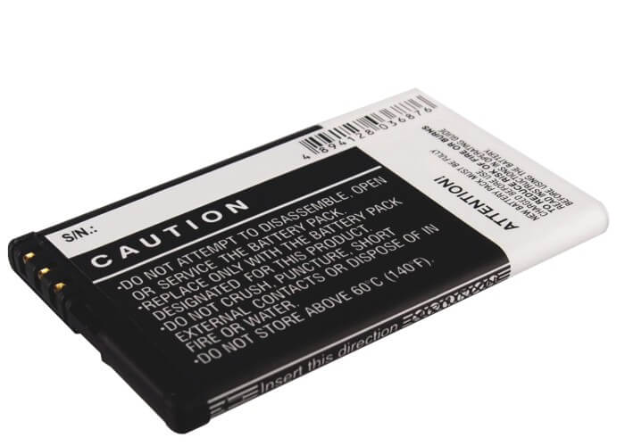 3.7V, 1200mAh, Li-ion Battery fits Nokia, C6, C6-00, 4.44Wh