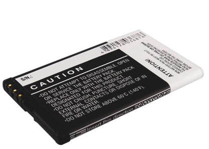 3.7V, 1200mAh, Li-ion Battery fits Nokia, C6, C6-00, 4.44Wh