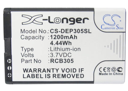 3.7V, 1200mAh, Li-ion Battery fits Myphone, 3200, 3200i, 4.44Wh