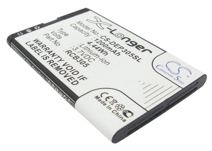3.7V, 1200mAh, Li-ion Battery fits Doro, Primo 305, 4.44Wh
