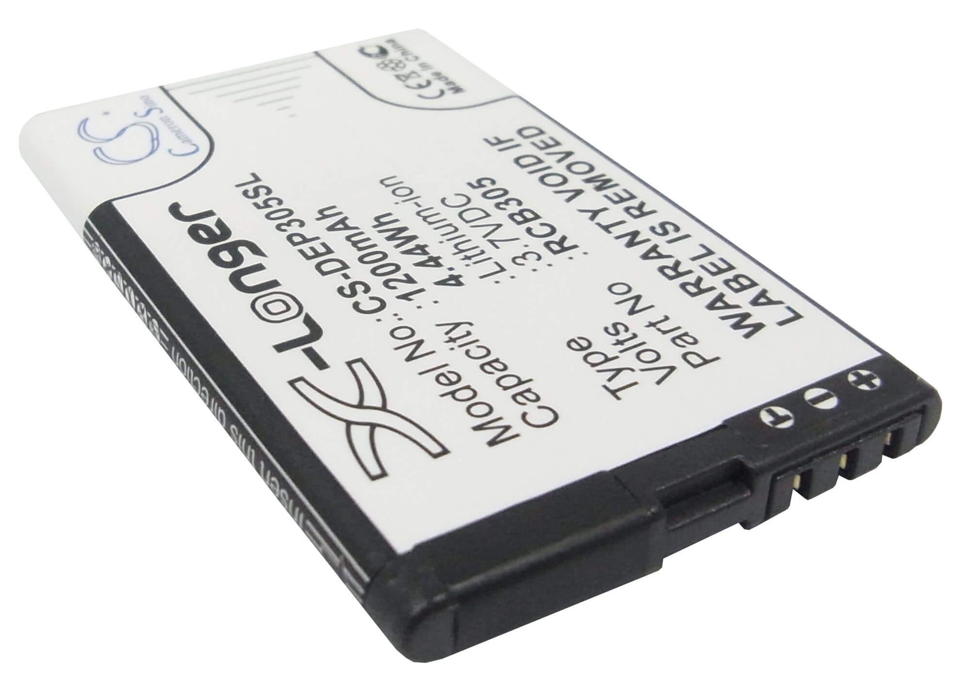 3.7V, 1200mAh, Li-ion Battery fits Avus, Ab07, 4.44Wh