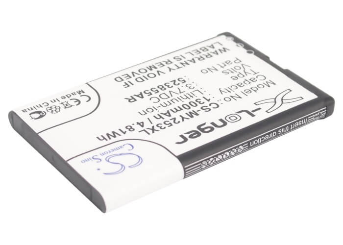 3.7V, 1300mAh, Li-ion Battery fits Sagem, 253491226, Alium, 4.81Wh