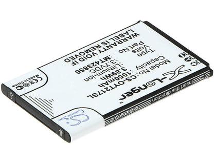 3.7V, 1050mAh, Li-ion Battery fits Olympia, 2179, Touch, 3.885Wh