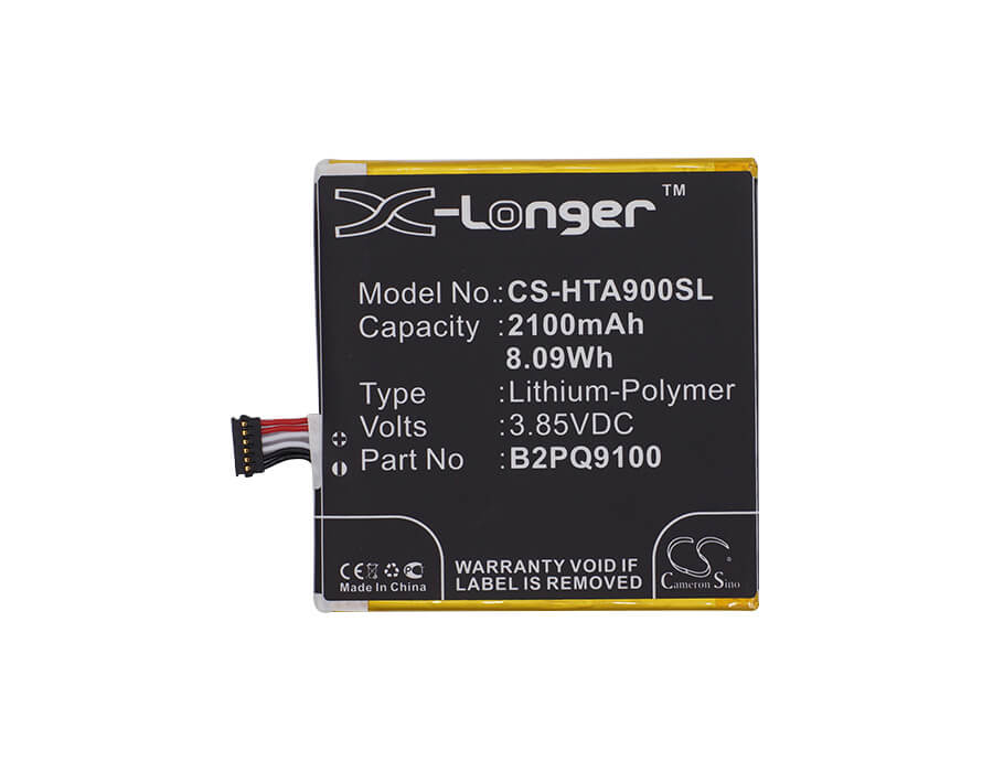3.85V, 2100mAh, Li-Polymer Battery fits Htc, 2pq9120, A9u, 8.085Wh