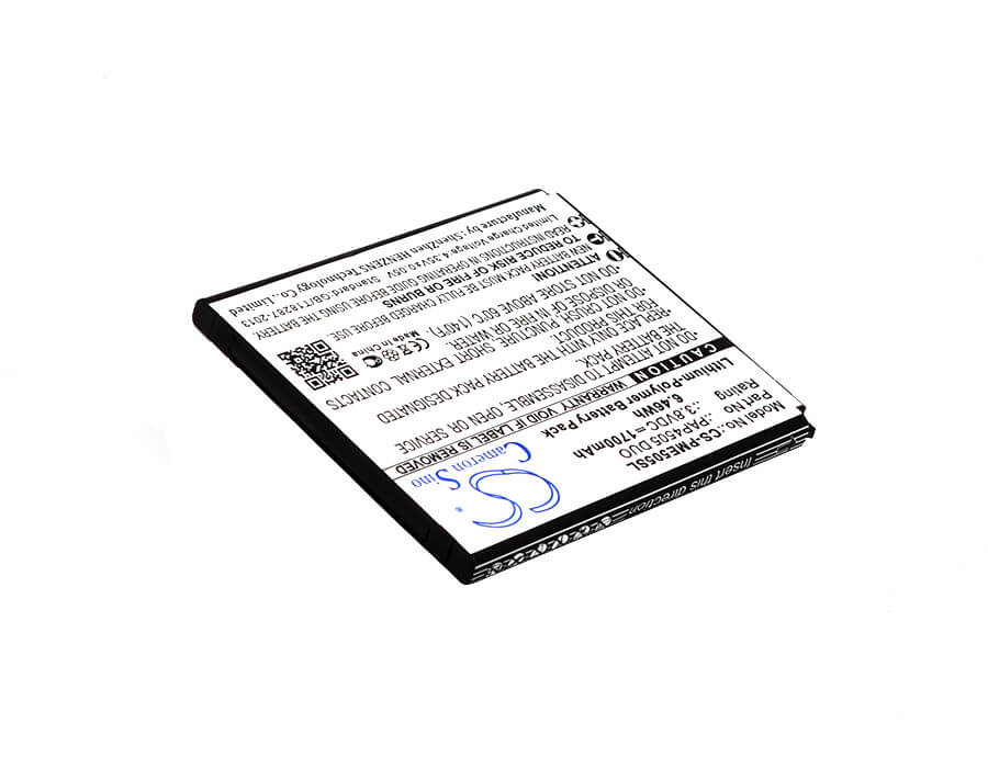 3.8V, 1700mAh, Li-Polymer Battery fits Prestigio, Multiphone 4505 Duo, 6.46Wh