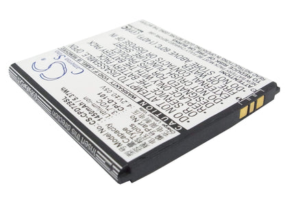 3.7V, 1450mAh, Li-ion Battery fits Coolpad, 7290, 5.365Wh