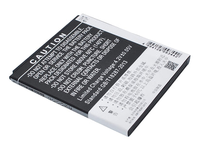 3.7V, 1700mAh, Li-ion Battery fits Coolpad, 7290, 6.29Wh